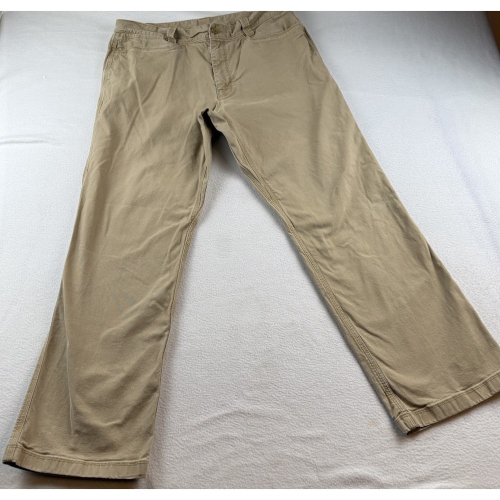 The North Face Men's Canvas Pants Cotton Spandex Khaki Brown Size 36